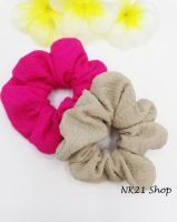 NK21 โดนัทรัดผม หนังยางรัดผม  Scrunchies, ฺHot pink scrunchies,Cream Scrunchies,Scrunchy,Hair accessories,Elastic hair tie