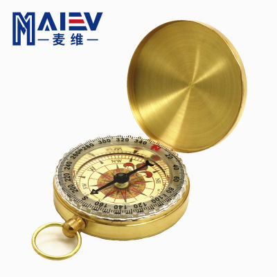 ไมวี่ G50 โลหะเรืองแสงเข็มทิศ นาฬิกาพกเข็มทิศเข็มทิศ ทองแดงบริสุทธิ์พลิกเข็มทิศกลางแจ้ง