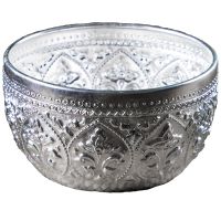 Thai Handicraft Metal Bowl Restaurant Hotel Household Tableware Supplies Hand Carved Round Tin Bowl