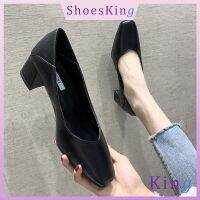 WLJL033Shoesking รองเท้าส้นสูง รองเท้าส้นกลางทำงาน