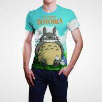 Anime Studio Ghibli Totoro 3D Printing T-shirt เด็กผู้ชายและเด็กหญิง Kawaii Casual Fashion แขนสั้นผู้ชายผู้หญิงฤดูร้อน Unisex เสื้อยืด XS-5XL