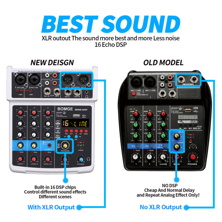 4ch-sound-mixer-dj-mixing-console-with-16-echo-dsp-bluetooth-48v-phantom-power-monitor-karaoke-system-5v-usb-power-mixer-audio