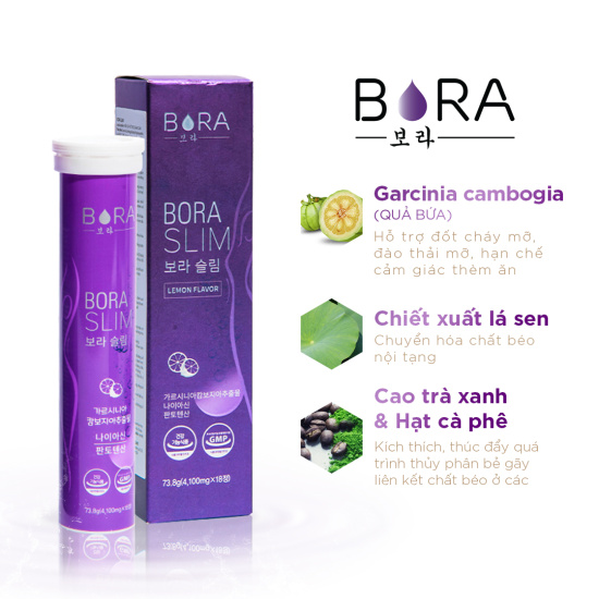 Viên uống giảm cân dạng sủi bora slim ngăn chặn cơ thể hấp thu chất béo lọ - ảnh sản phẩm 3