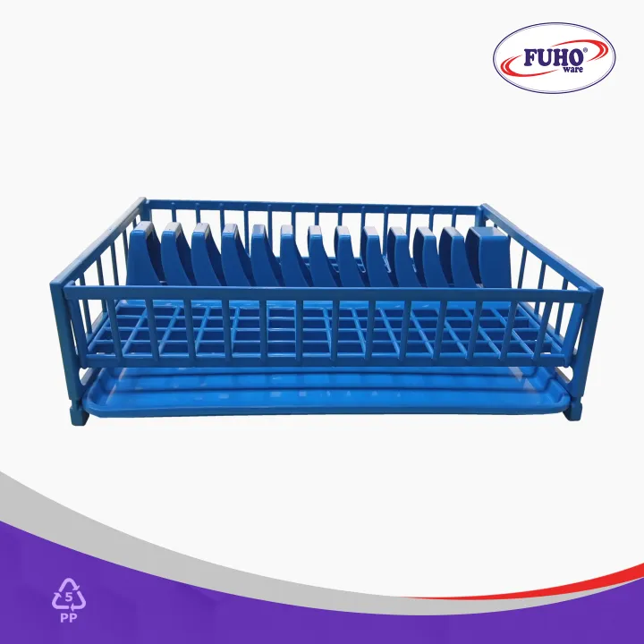 Fuho Dish Drainer Rack with tray dish organizer, disk rack with