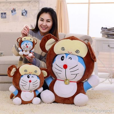 ◘☏■ hrgrgrgregre Brinquedo de pelúcia bonito do zodíaco para namorada gato Jingle boneca Doraemon travesseiro infantil presente aniversário