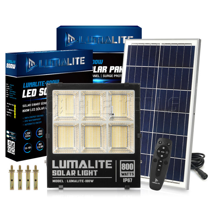 lumalite-ไฟโซล่าเซลล์-ไฟสปอร์ตไลท์-800w-สี-ขาว-white-วอร์มไวท์-warm-white-วัตต์เต็ม-solar-cell-led-solarlight-spotlight-floodlight-ไฟโซล่า-ไฟแสงอาทิตย์-รุ่นใหม่-6-ช่อง-กันน้ำ-ip67-ไฟสว่างทั้งคืน-พร้อม