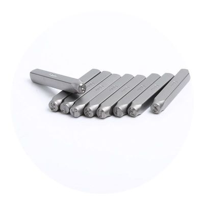 Steel Number Stamps Punch Dies Set (0-9: 6 and 9 Can Be Used Together) Height 1mm 1.5mm 2mm 2.5mm 3mm 4mm 5mm 6mm 8mm 10mm