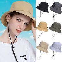 หมวกบังแดดหมวกชาวประมง Topi Bucket ปีกกว้างแบบพับได้กระบังหน้าขนาดใหญ่ป้องกันรังสียูวีหมวกชายทะเลฤดูใบไม้ผลิฤดูร้อน