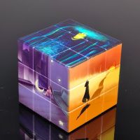 3x3x3 3D Printing  Lonely Girl Magic  Cubes 3×3 Cubo Professional Speed Puzzle Fidget Childrens Toyo Magico Gift for Kids Brain Teasers