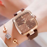 La Baoli labaoli new fashion temperament G style square plate womens watch foreign belt Lauren