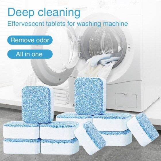 Washing Machine Cleaning Detergent Cleaner Descaler Deep Remover Tablet ...