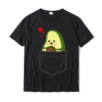 Avocado In Breastpocket - Cute Funny Avocado Pocket T-Shirt Tops Shirt Fashionable Funny Cotton Mens T Shirts Funny