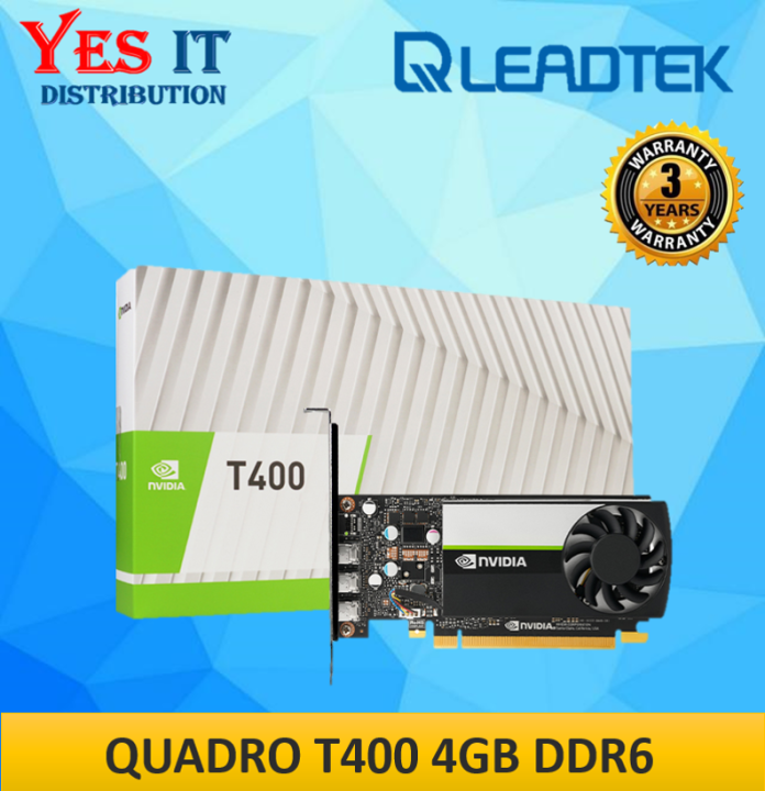 LEADTEK NVIDIA QUADRO T400 / T600 / T1000 4GB/8GB / A2000 / A4000 GDDR6 ...