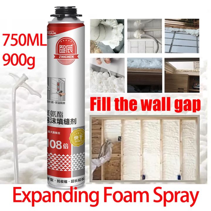 750ml PU Foam Filler Adhesive Spray Polyurethane Foam - China PU Gun Foam,  White PU Foam