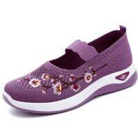 Mary Jane shoes summer new embroidered shallow mouth single shoes women breathable casual shoes C865