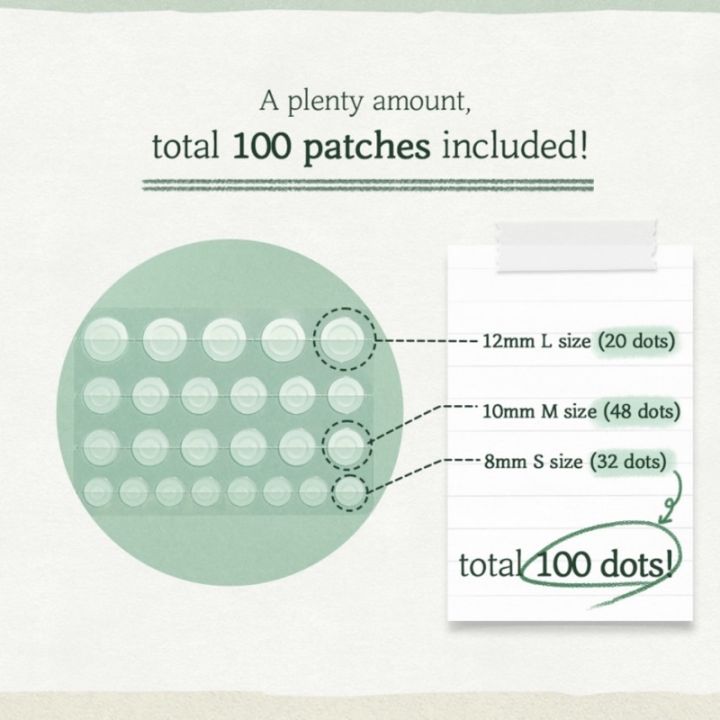 skinfood-cica-clear-spot-patch-100-patches-แผ่นแปะสิว