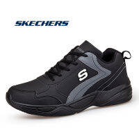 Skechers_ สเก็ตเชอร์ส รองเท้า ผู้ชาย Dlites Wave Sport Shoes  รองเท้าผู้ชายกันน้ำกลางแจ้ง Plus size：EU39-EU48 Hillcrest Outdoor Shoes 237258-NVY