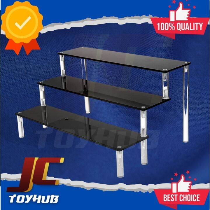 Acrylic Riser 15x5inches 30cmx30cm 3 layer 3 tier display stand toy