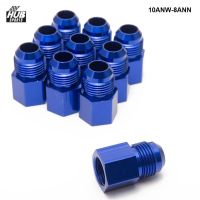 10PCS/LOT Fitting Flare Reducer Female -8 AN to Male -10AN Blue Flare Reducer Fitting Adapter HU-10ANW-8ANN