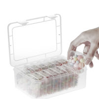 Empty Coin Art Craft DIY Accessories Ring Jewelry Beads Hardware Earplug Mini Clear Home With Hinged Lid Storage Box