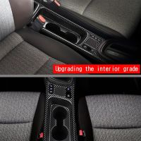 1Set Car Center Console Water Cup Holder Decoration Cover Trim Sticker for Yaris RHD 2022