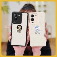 Anti-knock Back Cover Phone Case For VIVO S15 5G Waterproof soft shell Cartoon youth cute leather simple couple funny