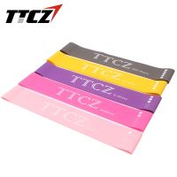 5pcs /set TTCZ Resistance Band Loop 5 Level Natural Latex Pilates Yoga Gym Fitness Exercise Strength Training Free Carry Bag Exercise Bands