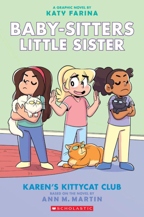 original-english-baby-sitters-little-sister-4-karen-s-kittycat-club-pretty-nanny-club-full-color-comic-book-childrens-extracurricular-reading-story-book