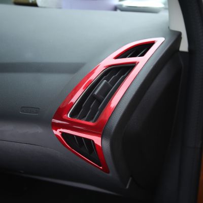 【hot】 1 PAIR Car Interior Front Air Vent Trim Conditioning Decoration Sticker for 3 4 MK3 MK4 2012 - 2016 2017 2018