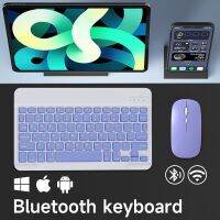 แป้นพิมพ์ไร้สายสำหรับวินโดว์แอนดรอย Ios บลูทูธ Teclado สำหรับแท็บเล็ตโทรศัพท์ฝรั่งเศสสเปนฮีบรูสไตล์รัสเซียอาหรับ