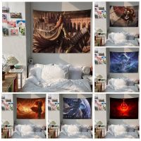 Elden Ring Game Wall Tapestry Hanging Tarot Hippie Wall Rugs Dorm Home Decor Knitting  Crochet