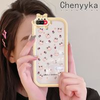 เคส Chenyyka สำหรับ Realme C2 C2S เคส A1K OPPO เคสลายการ์ตูนน่ารักกระต่ายแฟชั่นสีสันสดใสเคสโปร่งใสกันกระแทกซิลิโคนนิ่มเคสใสป้องกันเลนส์กล้องสัตว์ประหลาดน้อยสุดสร้างสรรค์