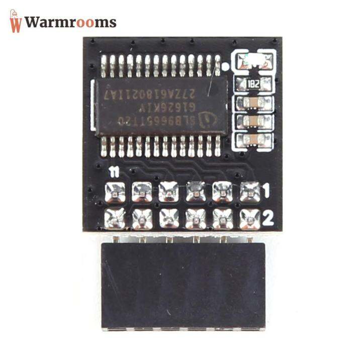 โมดูลความปลอดภัยการเข้ารหัส2-0-9665-12ขาแผ่นแผงวงจรหลัก-tpm-2-0mm-2-6p-อะไหล่สำรอง-windows-11อัพเกรดทดสอบเมนบอร์ดกิกะไบต์