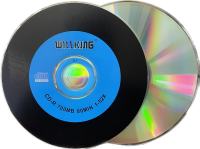 ขายส่ง5แผ่น A 52X700 MB CD-R พิมพ์สีดำและสีน้ำเงินเปล่า