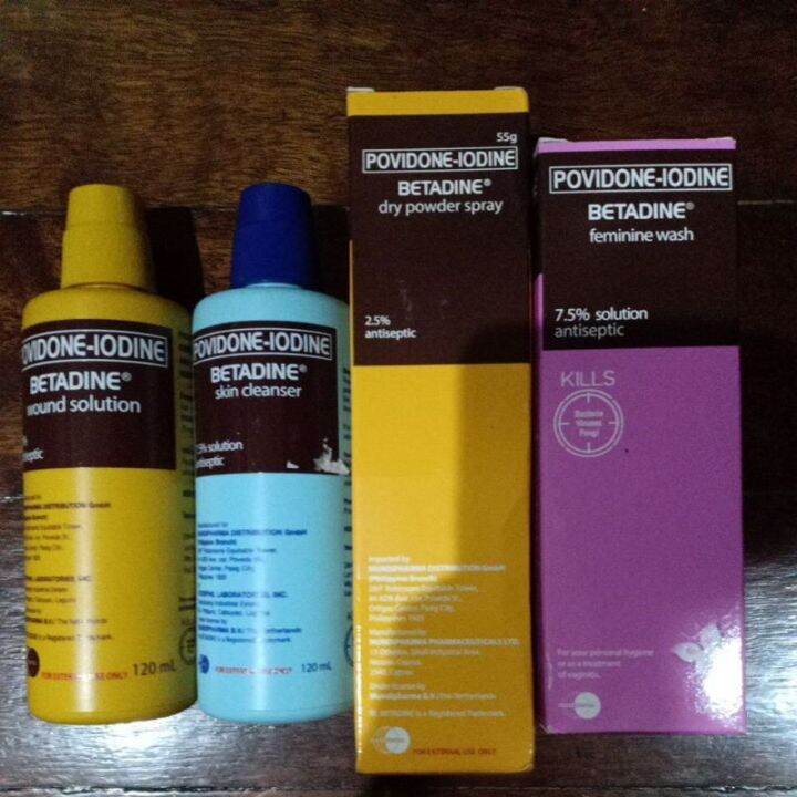 Betadine wound solution/ skin cleanser 120ml Lazada PH
