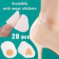 20Pcs Invisible Silicone Protector Inserts Gel Heel Protector Adhesive Blister Pad Heel Liner Shoe Sticker Pain Relief Foot Care Shoes Accessories