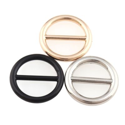 【cw】 10pcs/lot Small Round Tri glides Buckles Black/Silver/Gold 15mm for Shoes Bags Belt Buckles DIY Accessory Sewing Handmade DIY ！