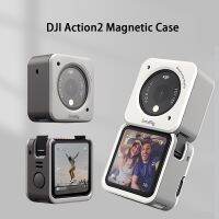 DJI Action 2เคสป้องกันกล้องแม่เหล็ก TPE PC กันรอยขีดข่วนฝาแม่เหล็กสำหรับ DJI OSMO Action 2อุปกรณ์เสริม