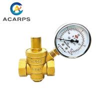 【YF】 1/2  3/4  1  2  Brass Adjustable Type Pressure Reducing Valve Internal Thread Filter With Gauge