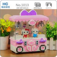 HC 1013 Playground Clip Doll Machine Cat Duck Panda Pet Animal Doll Mini Diamond Blocks Bricks Building Toy for Children no Box