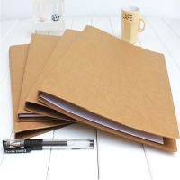 Double Hole Kraft Paper Folder A4 Punching Clip 2 Hole Clip Paper Report Folder Plastic Iron Bar Student Office Supplies