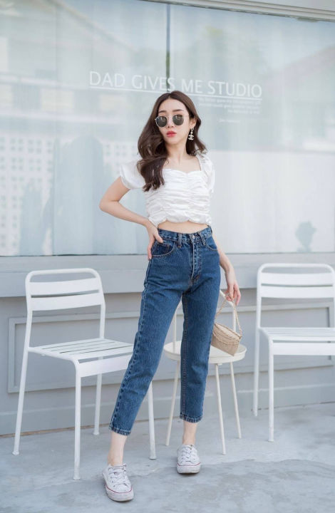 พร้อมส่ง-babarryjeans-รุ่นขายดี-รุ่นสุดฮิต-มีs-5xl-มีบิ๊กไซส์-ทรงบอย-เอวสูง-เข้าทรง-เก็บทรงสวย