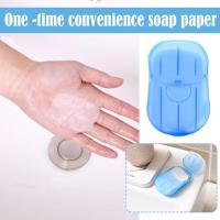 Disposable Convenient Box Soap Paper Portable Scented Cute Hand Student Washing Tablets Soap Soap Paper Q1R2