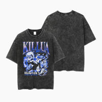 【New】 KIL LUA ZOLDYCK T-Shirt Oversize  Y2K เสื้อผู้ชาย เสื้อผู้หญิง สตรีทแฟชั่น เสื้อสีดำ แฟชั่นแขนสั้นผ้าฝ้าย