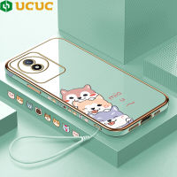 เคส UCUC แบบนิ่มชุบลายการ์ตูนรูปสุนัข Y02A Vivoy02a Vivoy02t Y02T Vivo เชือกเส้นเล็ก