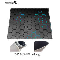 Mairuige Gaming Large Blue Grid Mouse Pad Rubber Non-slip Gamer Computer Mats with Lockedge Carpet for Keyboard Desk Mat Mause