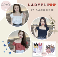 New ladyplssเสื้อน่ารัก แขนระบายใส่กับยีนขาสั้นขายาว ผ้านิ่มเนื้อดี♡♡♡♡