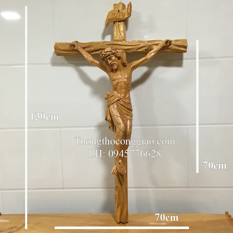Tượng Chúa Chịu Nạn 70cm (Thánh Giá 1m3) gỗ pơ mu | Lazada.vn