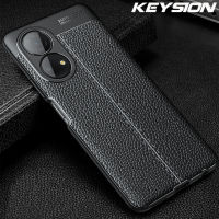 KEYSION เคสกันกระแทกสำหรับ Honor X7หนังเนื้อนุ่มซิลิโคนฝาหลังโทรศัพท์สำหรับ Huawei Honor X7