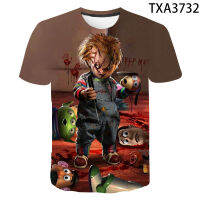 2021ฤดูร้อนใหม่ chucky 3D พิมพ์ T เสื้อผู้หญิงผู้ชายแฟชั่น Casual ชายหญิงเสื้อยืดแขนสั้น COOL TEE Tops